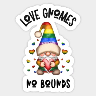 Love Gnomes No Bounds Sticker